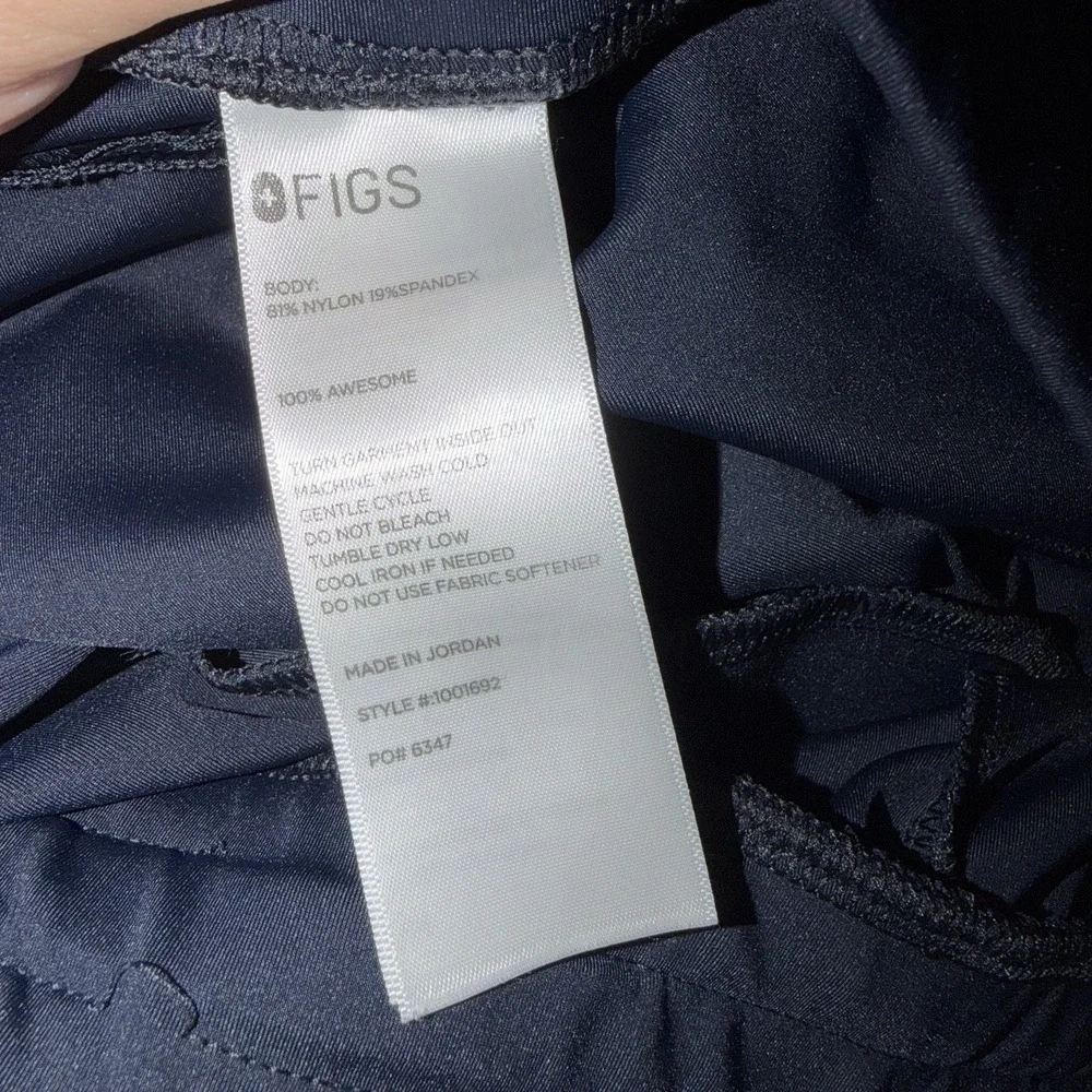 Figs Tena FORMx Tapered Scrub Pant Women's Small Petite Navy Blue Nurse Medical